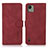 Coque Portefeuille Livre Cuir Etui Clapet D01Y pour Nokia C110 Rouge