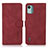 Coque Portefeuille Livre Cuir Etui Clapet D01Y pour Nokia C12 Plus Rouge