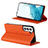 Coque Portefeuille Livre Cuir Etui Clapet D02T pour Samsung Galaxy S21 5G Orange