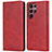 Coque Portefeuille Livre Cuir Etui Clapet D03T pour Samsung Galaxy S22 Ultra 5G Rouge