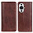 Coque Portefeuille Livre Cuir Etui Clapet D03Y pour Huawei Nova 11 Ultra Marron