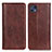 Coque Portefeuille Livre Cuir Etui Clapet D03Y pour Motorola Moto G50 5G Marron