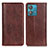 Coque Portefeuille Livre Cuir Etui Clapet D03Y pour Motorola Moto G84 5G Marron