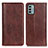 Coque Portefeuille Livre Cuir Etui Clapet D03Y pour Nokia G22 Marron