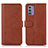 Coque Portefeuille Livre Cuir Etui Clapet D03Y pour Nokia G42 5G Marron