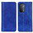 Coque Portefeuille Livre Cuir Etui Clapet D03Y pour Oppo A54 5G Bleu