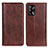 Coque Portefeuille Livre Cuir Etui Clapet D03Y pour Oppo A74 4G Marron