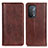 Coque Portefeuille Livre Cuir Etui Clapet D03Y pour Oppo A74 5G Marron