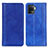 Coque Portefeuille Livre Cuir Etui Clapet D03Y pour Oppo F19 Pro Bleu