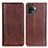 Coque Portefeuille Livre Cuir Etui Clapet D03Y pour Oppo F19 Pro Marron