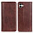 Coque Portefeuille Livre Cuir Etui Clapet D03Y pour Samsung Galaxy M04 Marron