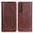 Coque Portefeuille Livre Cuir Etui Clapet D03Y pour Sony Xperia 1 III Marron