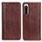 Coque Portefeuille Livre Cuir Etui Clapet D03Y pour Sony Xperia 5 IV Marron