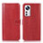 Coque Portefeuille Livre Cuir Etui Clapet D03Y pour Xiaomi Mi 12 5G Rouge