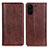 Coque Portefeuille Livre Cuir Etui Clapet D03Y pour Xiaomi Poco C65 Marron