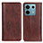 Coque Portefeuille Livre Cuir Etui Clapet D03Y pour Xiaomi Redmi Note 13 Pro 5G Marron