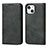 Coque Portefeuille Livre Cuir Etui Clapet D04T pour Apple iPhone 13 Noir