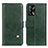 Coque Portefeuille Livre Cuir Etui Clapet D04Y pour Oppo F19 Vert