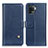 Coque Portefeuille Livre Cuir Etui Clapet D04Y pour Oppo Reno5 F Bleu