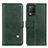 Coque Portefeuille Livre Cuir Etui Clapet D04Y pour Realme 8 5G Vert