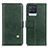 Coque Portefeuille Livre Cuir Etui Clapet D04Y pour Realme 8 Pro Vert