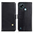 Coque Portefeuille Livre Cuir Etui Clapet D04Y pour Realme C21 Noir