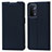 Coque Portefeuille Livre Cuir Etui Clapet D05T pour OnePlus Nord N200 5G Bleu