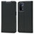 Coque Portefeuille Livre Cuir Etui Clapet D05T pour OnePlus Nord N200 5G Noir