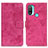 Coque Portefeuille Livre Cuir Etui Clapet D05Y pour Motorola Moto E30 Rose Rouge