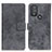 Coque Portefeuille Livre Cuir Etui Clapet D05Y pour Motorola Moto G Play (2023) Gris