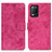 Coque Portefeuille Livre Cuir Etui Clapet D05Y pour Realme 9 5G India Rose Rouge