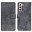 Coque Portefeuille Livre Cuir Etui Clapet D05Y pour Samsung Galaxy S21 5G Gris