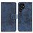 Coque Portefeuille Livre Cuir Etui Clapet D05Y pour Samsung Galaxy S21 Ultra 5G Bleu