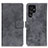 Coque Portefeuille Livre Cuir Etui Clapet D05Y pour Samsung Galaxy S21 Ultra 5G Gris