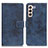 Coque Portefeuille Livre Cuir Etui Clapet D05Y pour Samsung Galaxy S23 5G Bleu