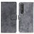 Coque Portefeuille Livre Cuir Etui Clapet D05Y pour Sony Xperia 1 III Gris