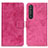 Coque Portefeuille Livre Cuir Etui Clapet D05Y pour Sony Xperia 1 III Rose Rouge