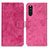 Coque Portefeuille Livre Cuir Etui Clapet D05Y pour Sony Xperia 10 III Lite Rose Rouge