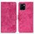 Coque Portefeuille Livre Cuir Etui Clapet D05Y pour Vivo Y10 t1 Rose Rouge