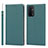 Coque Portefeuille Livre Cuir Etui Clapet D06T pour OnePlus Nord N200 5G Cyan