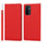 Coque Portefeuille Livre Cuir Etui Clapet D06T pour OnePlus Nord N200 5G Rouge