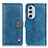 Coque Portefeuille Livre Cuir Etui Clapet D06Y pour Motorola Moto Edge X30 5G Bleu