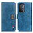 Coque Portefeuille Livre Cuir Etui Clapet D06Y pour Oppo A54 5G Bleu