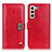 Coque Portefeuille Livre Cuir Etui Clapet D06Y pour Samsung Galaxy S21 5G Rouge