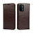 Coque Portefeuille Livre Cuir Etui Clapet D07T pour Oppo A54 5G Marron