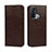 Coque Portefeuille Livre Cuir Etui Clapet D07T pour Oppo Reno5 A Marron