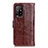 Coque Portefeuille Livre Cuir Etui Clapet D07Y pour Oppo A94 5G Marron