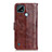 Coque Portefeuille Livre Cuir Etui Clapet D07Y pour Realme C21 Marron