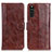 Coque Portefeuille Livre Cuir Etui Clapet D07Y pour Sony Xperia 10 III Marron