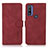 Coque Portefeuille Livre Cuir Etui Clapet D08Y pour Motorola Moto G Pure Rouge